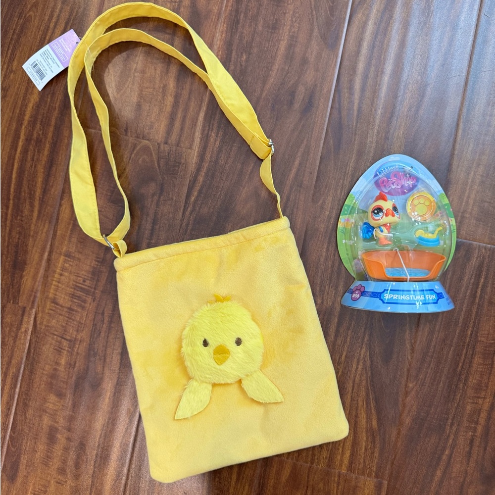 NEW Spritz Chick Crossbody Purse Bag & Chick Littlest Pet Shop Bundle